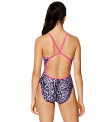 Speedo Women's Printed Flip Back One Piece Swimsuit
