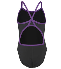 Sporti HydroLast Piped Thin Strap One Piece Swimsuit Youth (22-28)