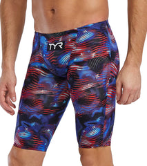 TYR Men's Avictor 2.0 USA High Waist Jammer Tech Suit Swimsuit