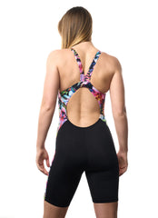 EQ Swimwear Women's Fiji Floral Glide Unitard One Piece Swimsuit