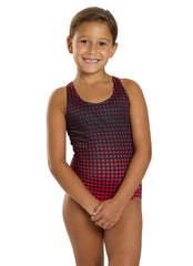 Sporti Girl's Molecule Racer Back One Piece Swimsuit (Toddler, Little Kid, Big Kid)
