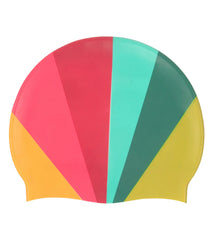 Sporti x She Is This Limited Edition Rainbow Silicone Swim Cap