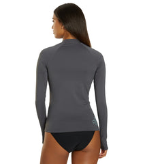 Xcel Women's Premium Stretch Long Sleeve Rash Guard with Key Pocket