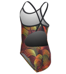 Sporti Polyester Cosmos Thin Strap One Piece Swimsuit Youth (22-28)