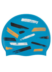 Sporti Paint Splash Silicone Swim Cap