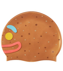 Sporti Limited Edition Ginger Bread Head Silicone Swim Cap Jr.