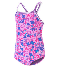 Dolfin Girls' Sunshine Printed One Piece Swimsuit (Little Kid)
