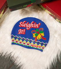Sporti Holiday Sleighin' It Silicone Swim Cap