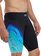 TYR Men's Venzo Volconyx High Waist Jammer Tech Suit Swimsuit