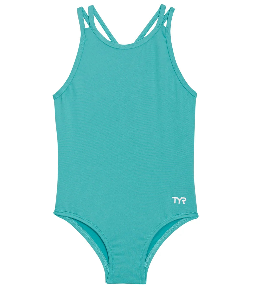 TYR Girls' Solid Olivia Fit One Piece Swimsuit (Little Kid, Big Kid)