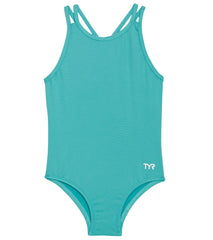 TYR Girls' Solid Olivia Fit One Piece Swimsuit (Little Kid, Big Kid)