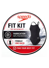 Speedo Fit Kit One Back One Piece Swimsuit (80% Poly)