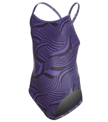 iSwim Swirl Thin Strap One Piece Swimsuit Youth (22-28)