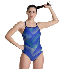 Arena Women's Halftone Lightdrop Back One Piece Swimsuit