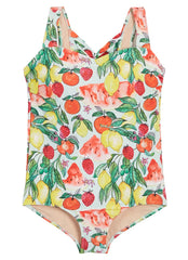 Sporti Plus Size Riviera Picnic Moderate Printed Sweetheart One Piece Swimsuit