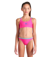 Arena Girls' Solid Two Piece Swimsuit (Little Kid, Big Kid)