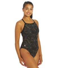 TYR Women's Carbon Hex Diamondfit One Piece Swimsuit