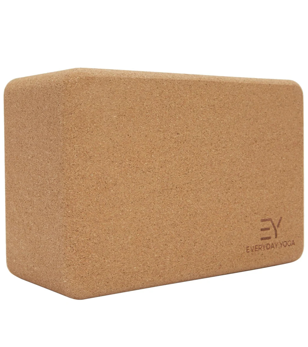 Everyday Yoga Cork Yoga Block 4 inch