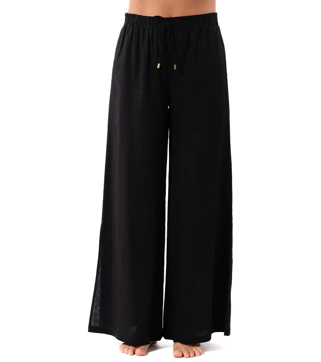 Jantzen Women's Royal Black Josephine Pull On Pant Cover Up
