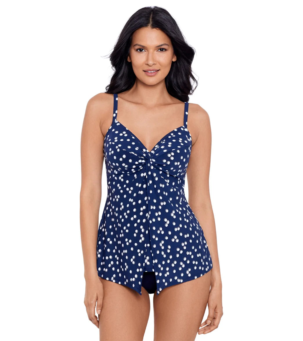 Miraclesuit Women's Luminare Love Knot Tankini Top Tankini Top