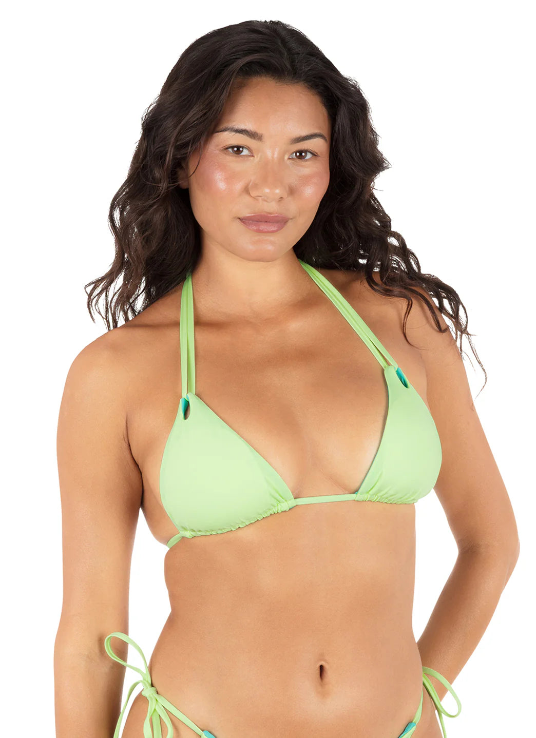 Hurley Women's RVSB Solid Tri Bikini Top