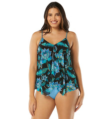 Beach House Women's Vineland Floral Kerry Mesh Racerback Tankini Top