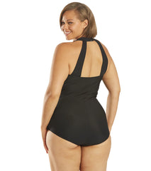 Sporti Plus Size Bella Bouquet Tummy Control One Piece Swimsuit