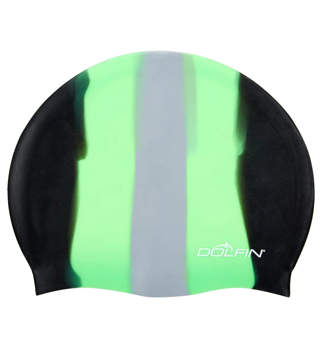 Dolfin Color Burst Silicone Swim Cap