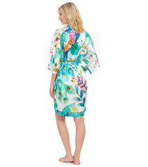 Gottex Women's Mayurika Floral Peacock Print Kimono Cover Up