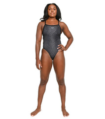 Arena Women's Simone Manuel Panther Challenge Back One Piece Swimsuit