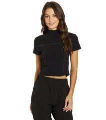 Thrive Societe Mock Neck Tee