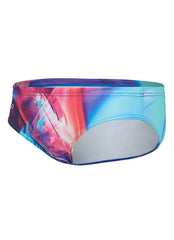 Turbo Men's Multi Bright Water Polo Brief