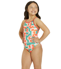 Sporti x Alex Walsh Geo Glam Thin Strap One Piece Swimsuit Youth (22-28)