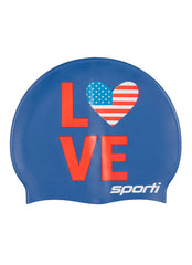 Sporti Love USA Silicone Swim Cap