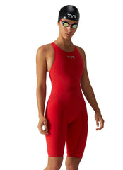 TYR Women's Venzo Open Back Tech Suit Swimsuit