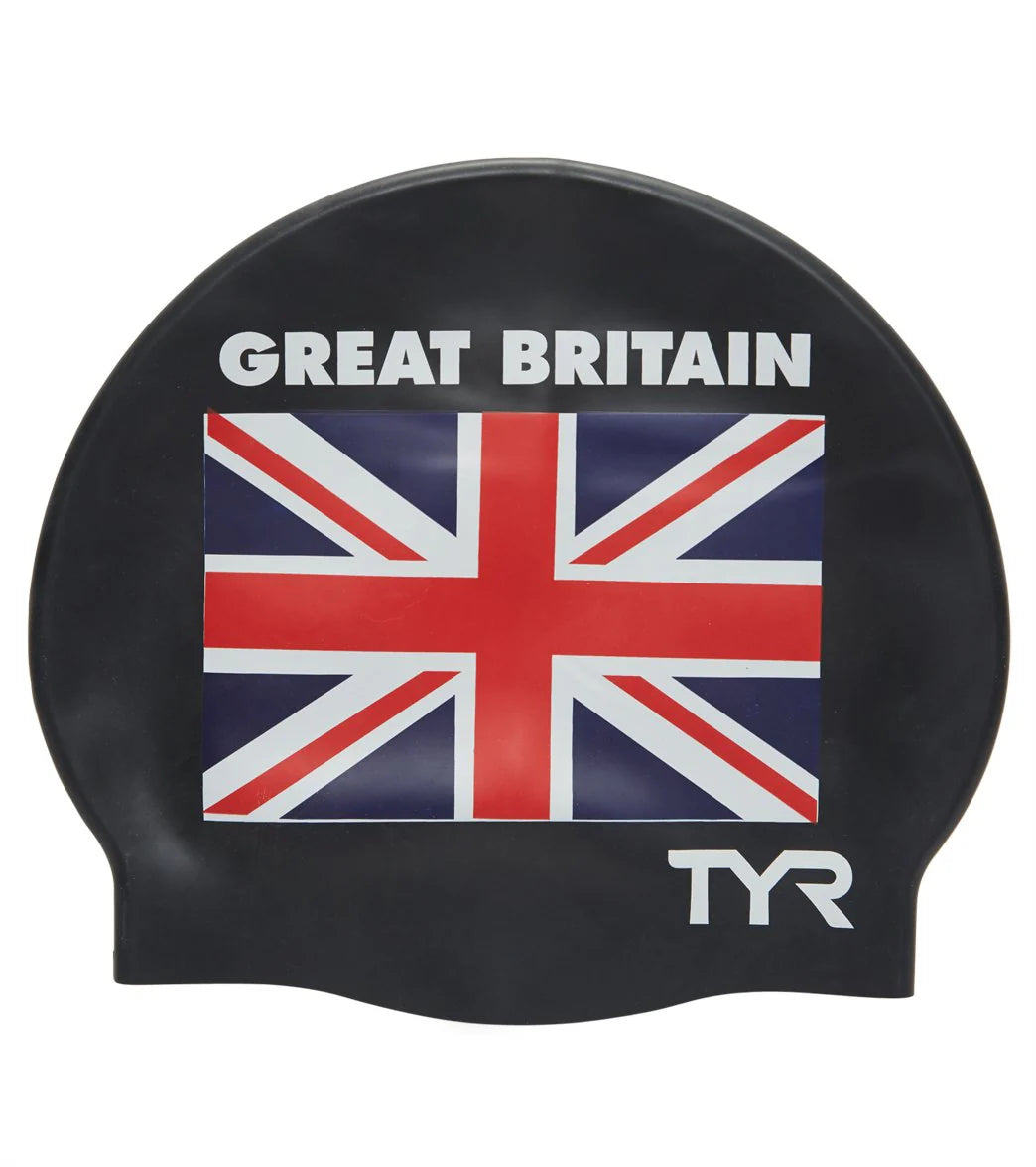 TYR Great Britain Silicone Swim Cap