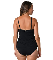 Jantzen Women's Solid D-Vour Tankini Top (D/DD Cup)