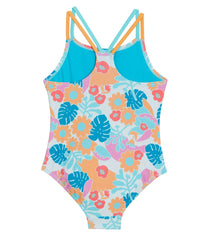 Speedo Girls' Printed Strappy One Piece Swimsuit (Big Kid)