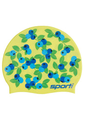 Sporti Blueberries Silicone Swim Cap