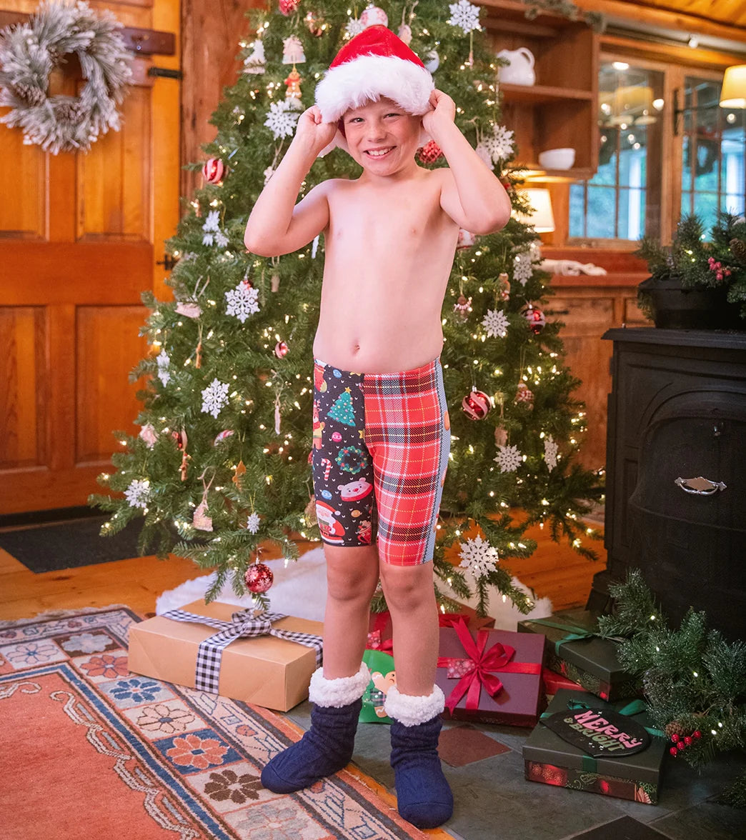 Sporti Granny Sweater Holiday Tartan Jammer Swimsuit Youth (22-28)