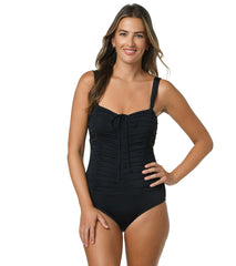 Jantzen Women's Solid Greta One Piece Swimsuit