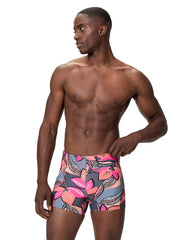 Speedo Men's Beachstar Print Tropical Coral Square Leg Swimsuit