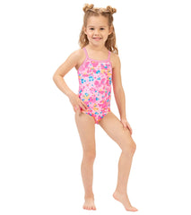 Dolfin Girls' Confetti One Piece Swimsuit (Toddler, Little Kid)