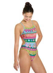 Sporti Granny Sweater Meowy & Bright Micro Back One Piece Swimsuit (26-40)