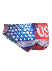 Turbo Men's USA Painting Water Polo Brief