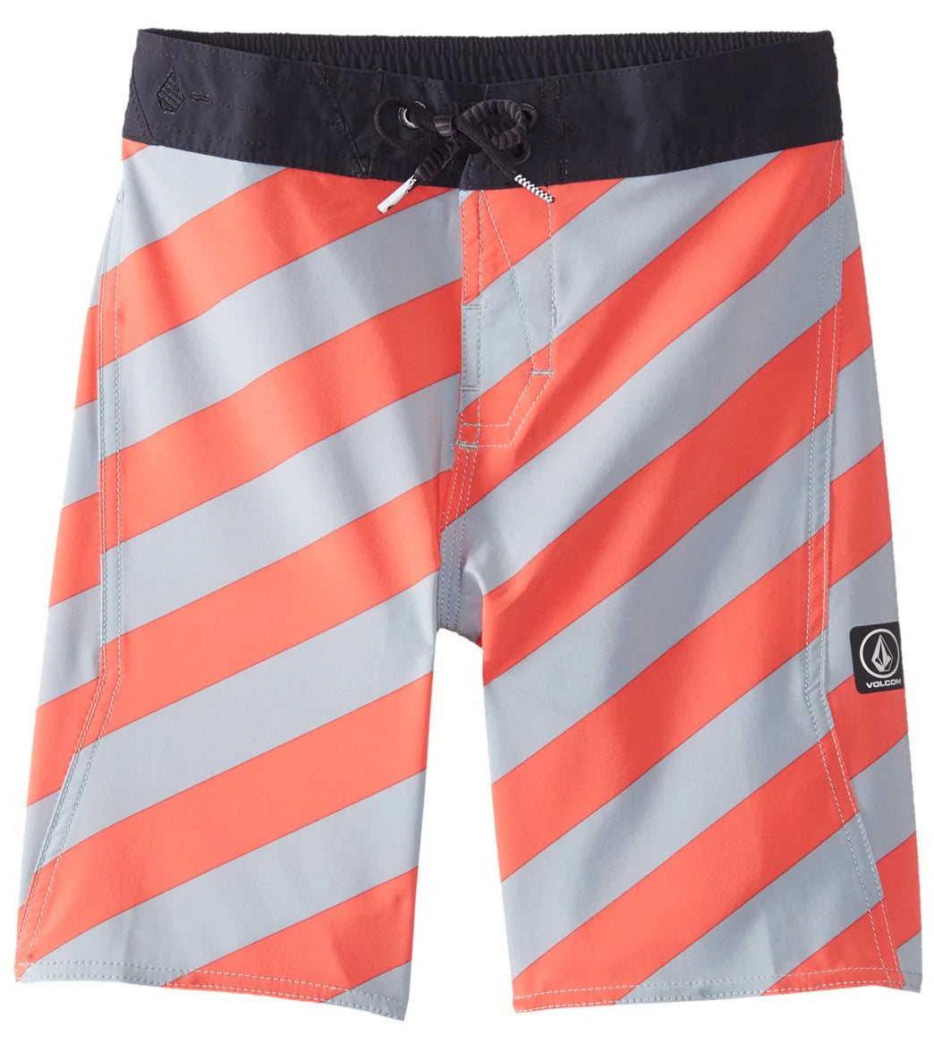 Volcom Boys' Stripey Elastic Boardshort (Toddler, Little Kid, Big Kid)