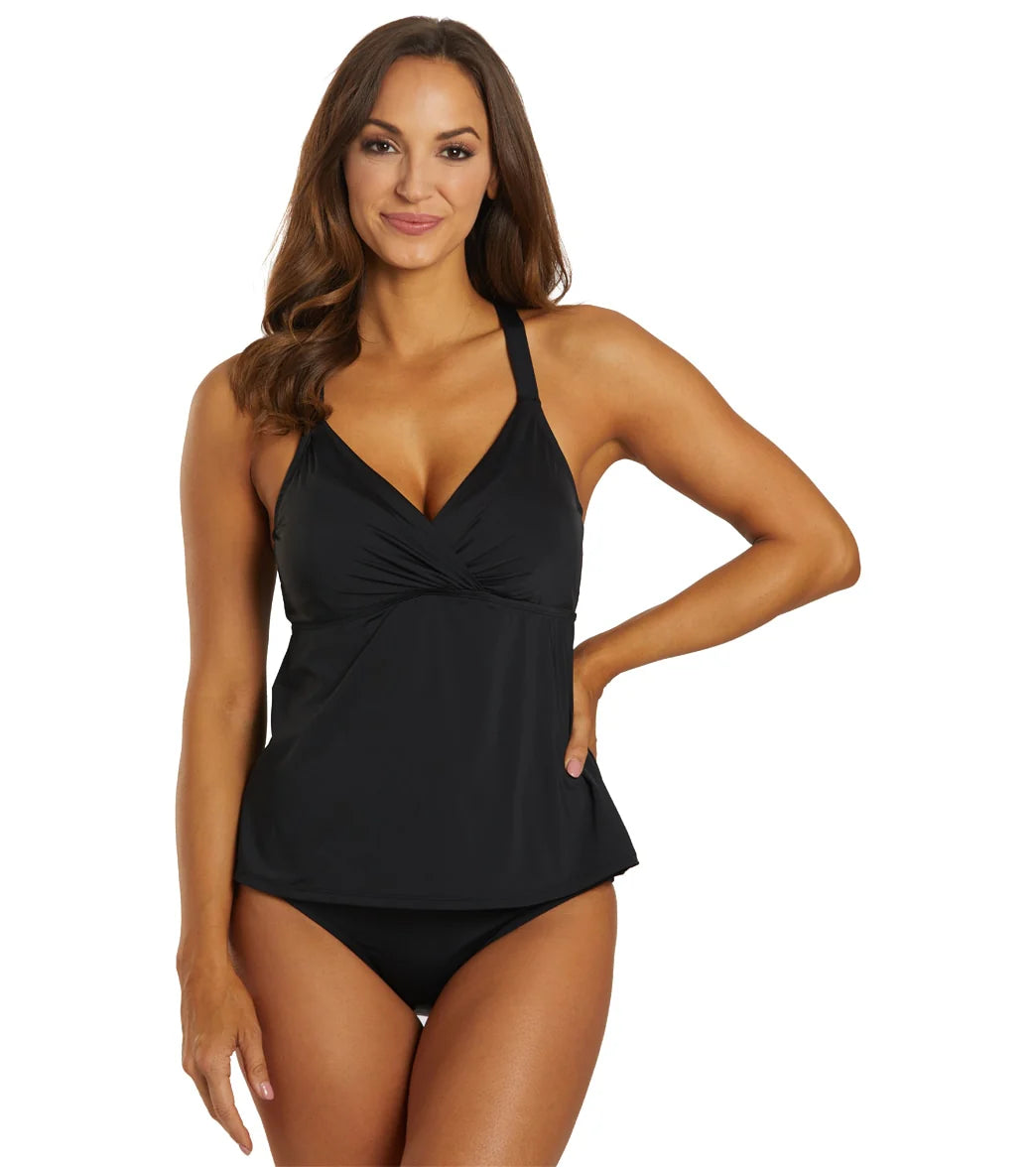 Jantzen Women's Solid Stella Tankini Top (D/DD Cup)