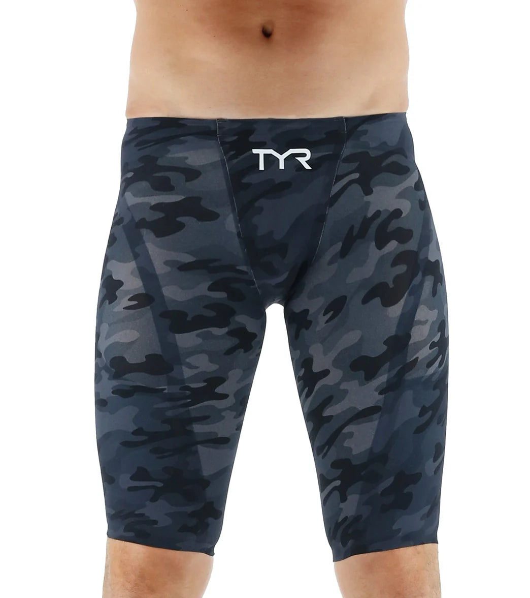 TYR Men's Venzo Camo High Waist Jammer Tech Suit Swimsuit