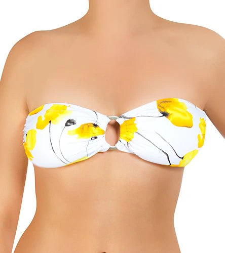 Jantzen Floral Festival Bandeau Bra Bikini Top