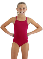 TYR Girls' Solid Addy Diamondfit One Piece Swimsuit (Little Kid, Big Kid)